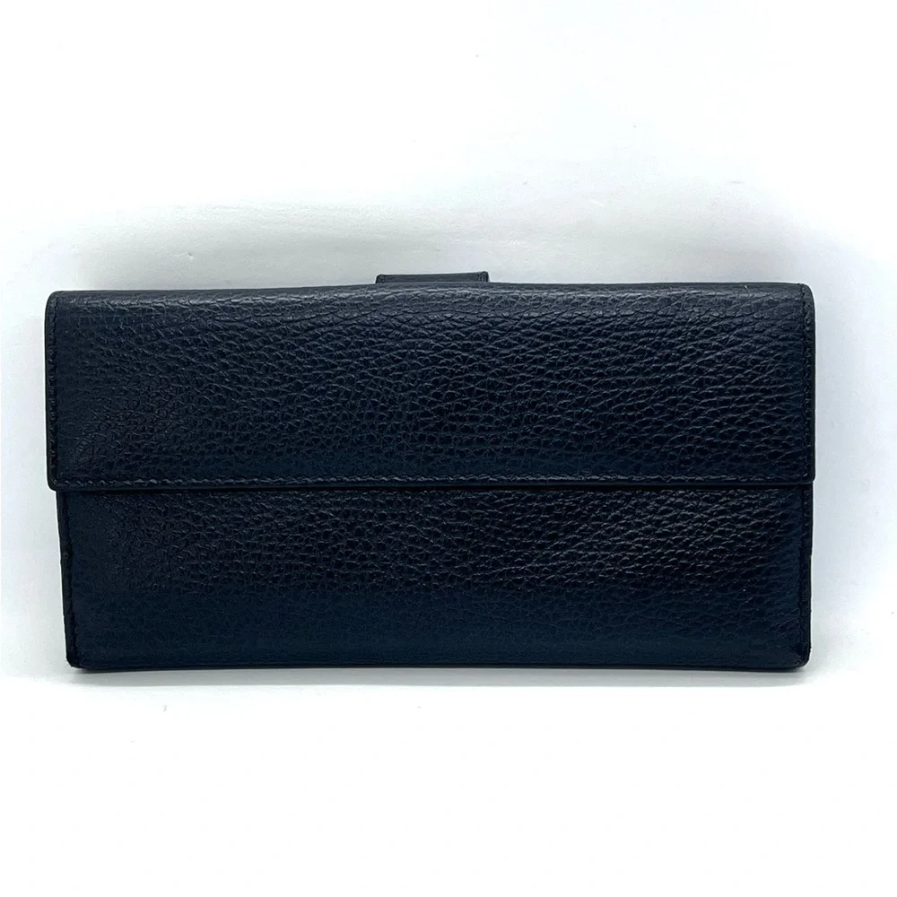 Gucci Pebbled Leather Signoria Wallet Black MSRP $650 Authentic COA - Picture 6 of 16